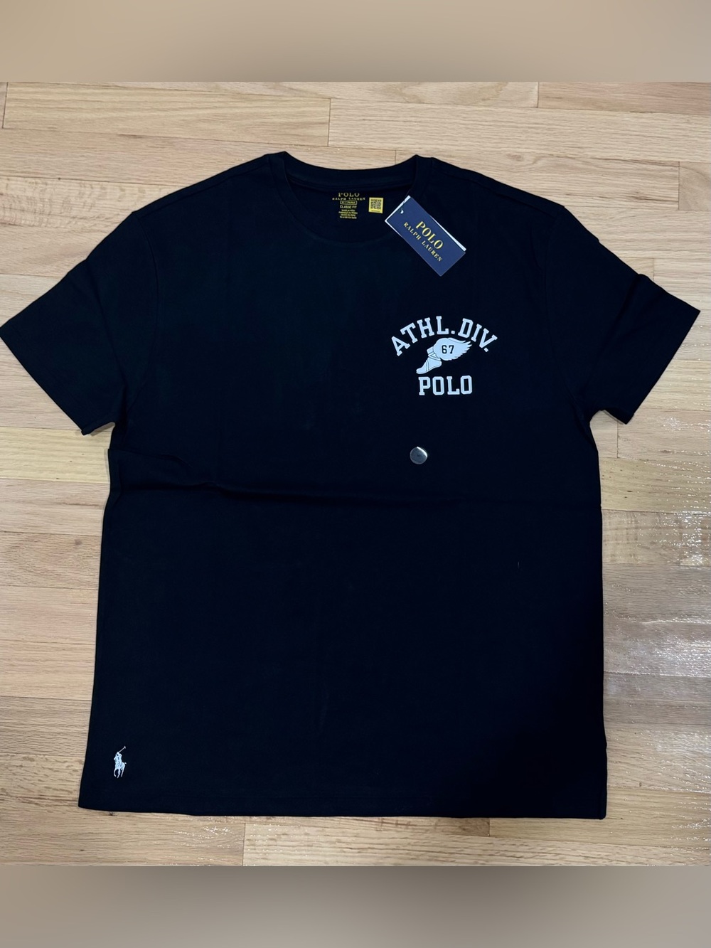 Polo Ralph Lauren Men's P-Wing 1967 Graphic Pony Print T-Shirt Black NWT S-XXL